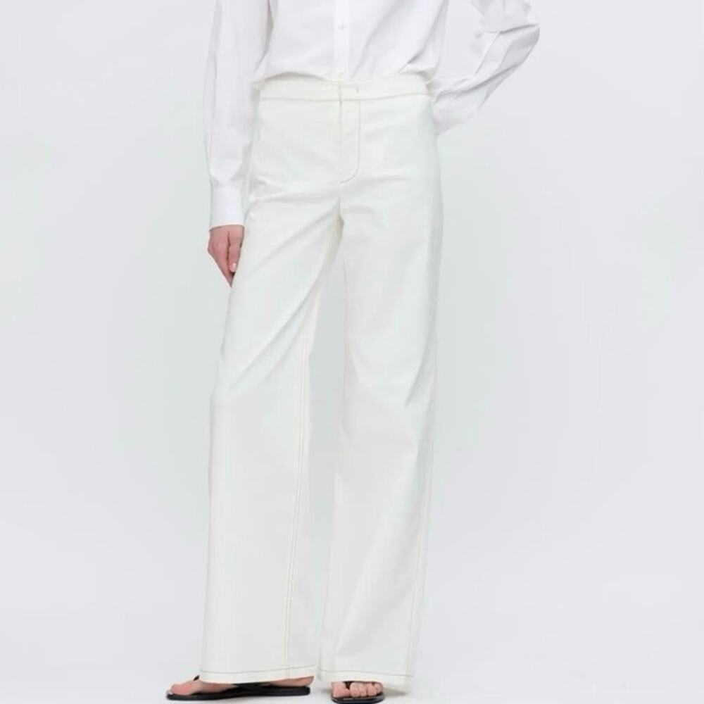 CALLAS MILANO Jane Organic Light
Twill  Trousers - White size 46 (US 10)